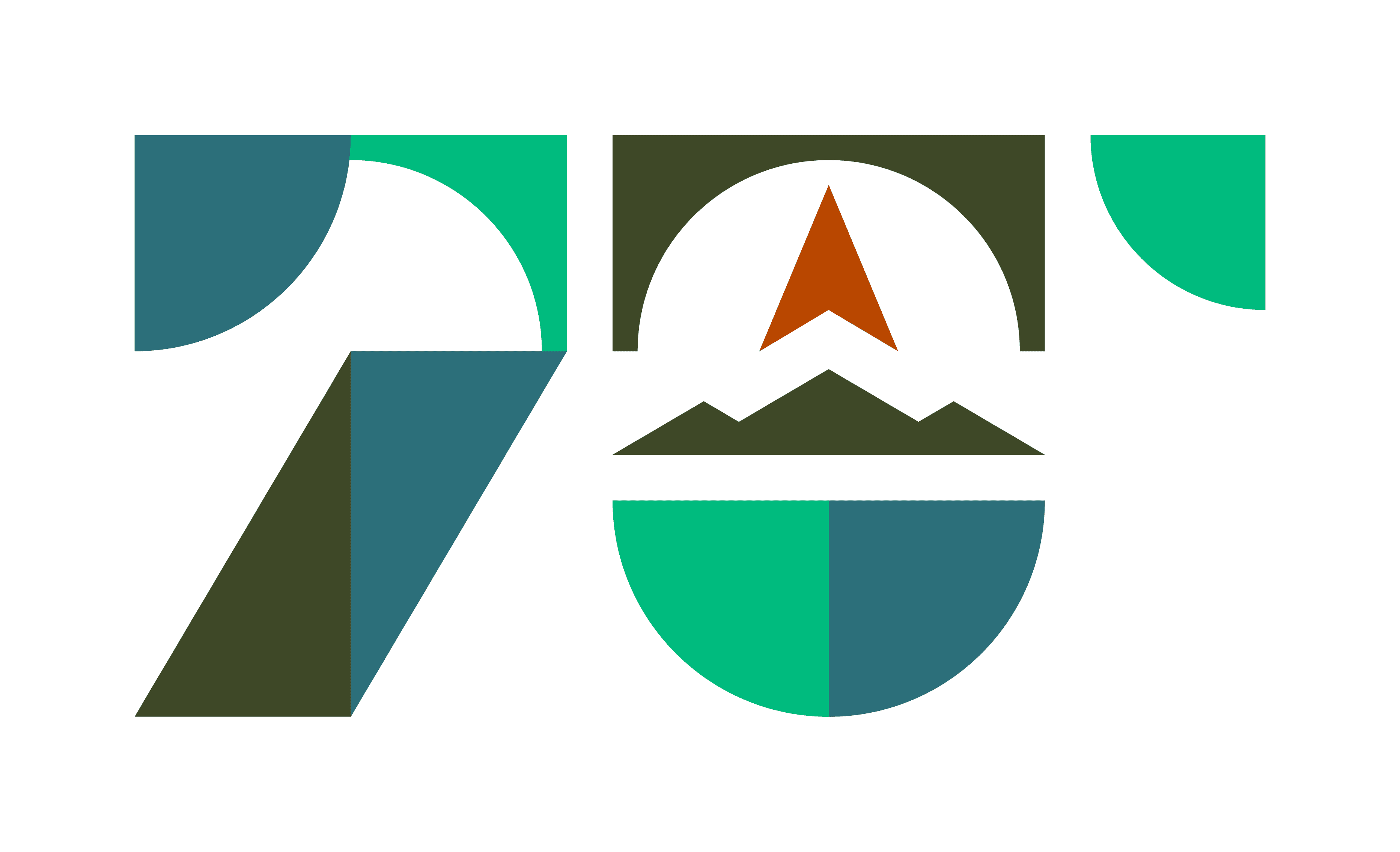Logo seulement du 70e anniversaire de la Ville de Schefferville
